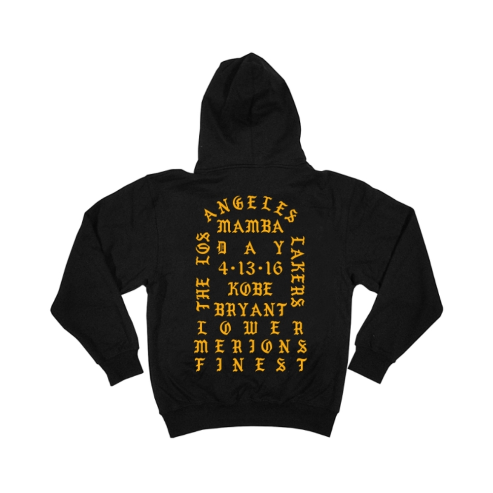 New Mens Kobe TLAL Black Hoodie S-3xl